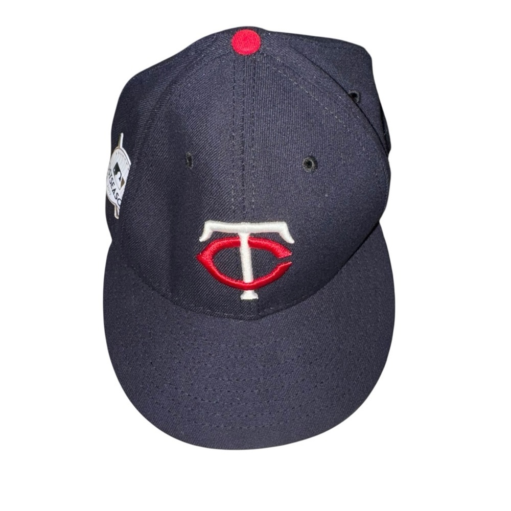 Minnesota Twins New Era 59FIFTY Fitted Hat 7 1/4 MLB Postseason 2017 - Picture 2 of 11